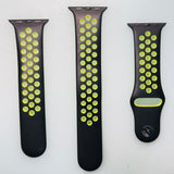 Apple 40mm Nike Sport Band – Black/Lime Blast – S/M & M/L Sizes for Apple Watch