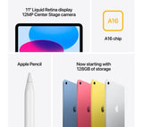 APPLE 11" iPad Wi-Fi + Cellular (A16, 2025) - 128GB, Yellow - Very Good