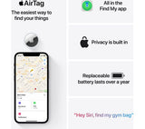 APPLE AirTag Bluetooth Tracker - Pack of 4 - Pristine