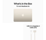 APPLE MacBook Air 13.6" (2024) - M3, 8GB RAM, 256GB SSD, Starlight - Pristine