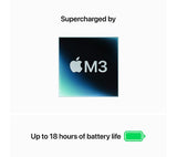 APPLE MacBook Air 13.6" (2024) - M3, 8GB RAM, 256GB SSD, Starlight - Pristine