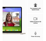 APPLE MacBook Air 13.6" (2024) - M3, 8GB RAM, 256GB SSD, Starlight - Pristine