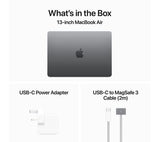 APPLE MacBook Air 13.6" (2024) - M3, 8GB RAM, 256GB SSD, Space Grey - Pristine