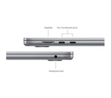 APPLE MacBook Air 15.3" (2024) - M3, 8GB RAM, 256GB SSD, Space Grey - Pristine