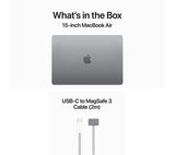 APPLE MacBook Air 15.3" (2024) - M3, 8GB RAM, 256GB SSD, Space Grey - Pristine