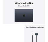 APPLE MacBook Air 15" (2025) - M4, 16GB RAM, 256GB SSD, Midnight - Pristine