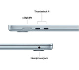 APPLE MacBook Air 15" (2025) - M4, 16GB RAM, 512GB SSD, Sky Blue - Pristine