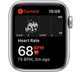 APPLE Watch SE 1st Gen GPS - Silver with Pure Platinum & Black Nike Sports Band, 44mm - Very Good