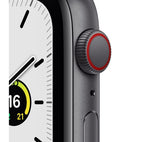 APPLE Watch SE 1 Cellular - Space Grey Aluminium with Midnight Sports Band, 44mm - Good
