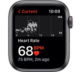 APPLE Watch SE 1 Cellular - Space Grey Aluminium with Midnight Sports Band, 44mm - Good