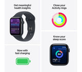 APPLE Watch SE 3 Cellular - 44mm Midnight Aluminium Case with Midnight Sport Band, M/L - Pristine