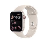 APPLE Watch SE Cellular (2022) - Starlight with Starlight Sports Band, 44mm - Good