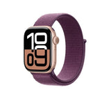APPLE Watch Series 10 - 42mm Rose Gold Aluminium Case with Plum Sport Loop - Pristine