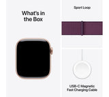 APPLE Watch Series 10 - 42mm Rose Gold Aluminium Case with Plum Sport Loop - Pristine