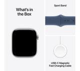APPLE Watch Series 10 Cellular - 42mm Silver Aluminium Case with Denim Sport Band, S/M - Pristine
