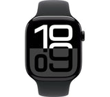 Apple Watch Series 10 GPS + Cellular, 46mm Jet Black Aluminium Case with Black Sport Band - S/M - Good