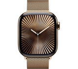 APPLE Watch Series 10 Cellular - 46mm Gold Titanium Case with Gold Milanese Loop - Pristine