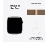 APPLE Watch Series 10 Cellular - 46mm Gold Titanium Case with Gold Milanese Loop - Pristine