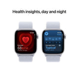 Apple Watch Series 10 GPS 42mm Silver Aluminium with Blue Cloud Sport Loop – Pristine