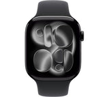APPLE Watch Series 11 - 46 mm Jet Black Aluminium Case with Black Sport Band, M/L - Pristine