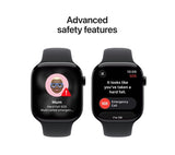 APPLE Watch Series 11 - 46 mm Jet Black Aluminium Case with Black Sport Band, M/L - Pristine