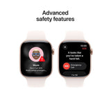 Apple Watch Series 11 GPS, 46mm Rose Gold Aluminium Case with Light Blush Sport Band - S/M - Pristine