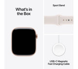 Apple Watch Series 11 GPS, 46mm Rose Gold Aluminium Case with Light Blush Sport Band - S/M - Pristine