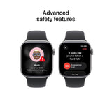Apple Watch Series 11 - 42mm Space Grey Aluminium Case with Black Sport Band, M/L - Pristine