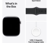 Apple Watch Series 11 GPS, 46mm Space Grey Aluminium Case with Black Sport Band - S/M - Pristine