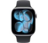 Apple Watch Series 11 GPS, 46mm Space Grey Aluminium Case with Black Sport Band - S/M - Pristine