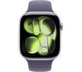 APPLE Watch Series 11 Cellular - 46mm Silver Aluminium Case with Purple Fog Sport Band, M/L - Pristine