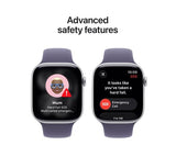 APPLE Watch Series 11 Cellular - 46mm Silver Aluminium Case with Purple Fog Sport Band, M/L - Pristine