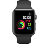 APPLE Watch Series 2 - Space Grey & Black Sports Band, 42mm - Acceptable