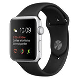 APPLE Watch Series 3 - Silver & Black Sports Band, 38mm - Acceptable