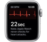 APPLE Watch Series 5 GPS - Silver Aluminium with White Sports Band, 40mm - Very Good