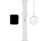 APPLE Watch Series 5 GPS - Silver Aluminium with White Sports Band, 40mm - Very Good