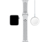 APPLE Watch Series 5 GPS - Silver with Pure Platinum & Black Nike Sports Band, 40mm - Acceptable