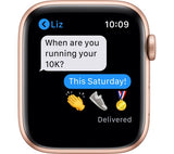 APPLE Watch Series 6 GPS - Gold Aluminium with Pink Sand Sports Band, 40mm - Acceptable