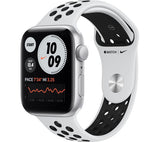 APPLE Watch Series 6 - Silver Aluminium with Pure Platinum & Black Nike Sports Band, 44mm - Very Good