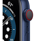 APPLE Watch Series 6 GPS + Cellular - Blue Aluminium with Deep Navy Sports Band, 44mm - Very Good