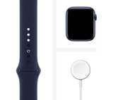 APPLE Watch Series 6 GPS + Cellular - Blue Aluminium with Deep Navy Sports Band, 44mm - Very Good