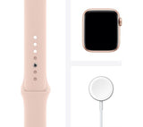 APPLE Watch Series 6 Cellular - Gold Aluminium with Pink Sand Sports Band, 40mm - Good