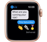 APPLE Watch Series 6 Cellular - Gold Aluminium with Pink Sand Sports Band, 40mm - Good