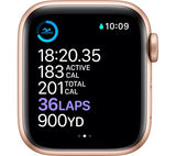 APPLE Watch Series 6 Cellular - Gold Aluminium with Pink Sand Sports Band, 40mm - Good