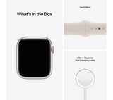 APPLE Watch Series 7 Cellular 4G - Starlight Aluminium with Starlight Sport Band, 45mm - Acceptable
