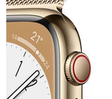 Apple Watch Series 8 41mm Gold Stainless Steel Cellular Milanese Loop – Good