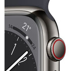 APPLE Watch Series 8 Cellular - Graphite with Midnight Sports Band, 41mm - Very Good
