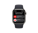 APPLE Watch Series 8 Cellular - Graphite with Midnight Sports Band, 41mm - Very Good