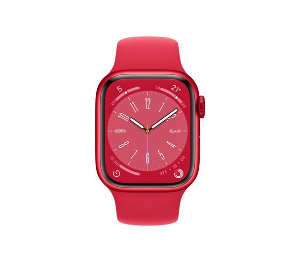 APPLE Watch Series 8 - (PRODUCT)RED with (PRODUCT)RED Sports Band, 41mm - Very Good