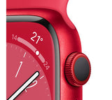 Apple Watch Series 8 GPS + Cellular, 45mm RED Aluminium Case with RED Sport Band - Good